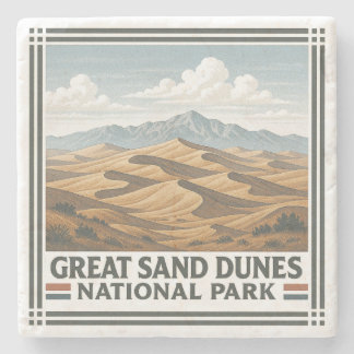 Great Sand Dunes National Park Stone Coaster