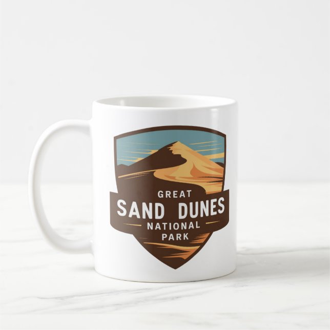 Great Sand Dunes National Park Travel Badge Coffee Mug (Left)