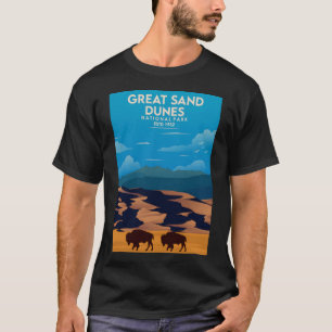 Great Sand Dunes National Park Travel Poster T-Shirt