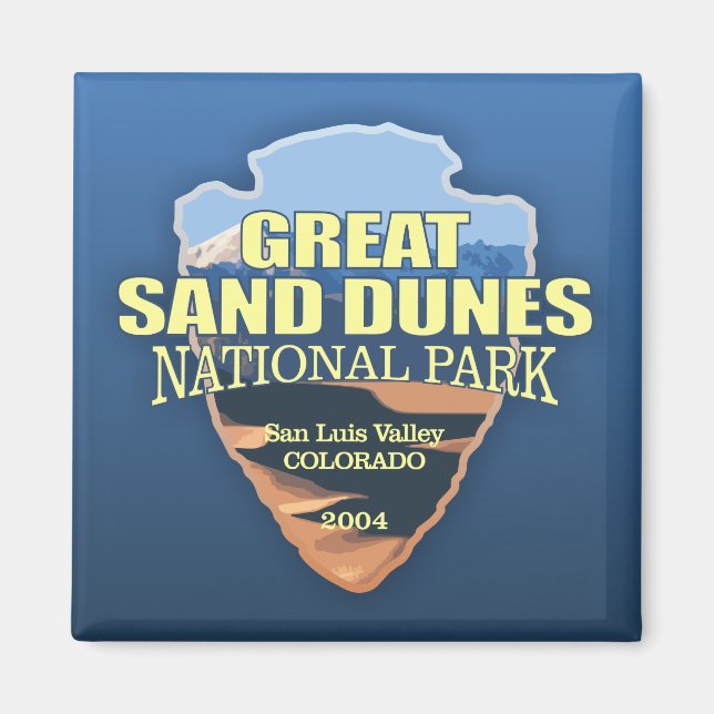 Great Sand Dunes NP (arrowhead) Magnet (Front)