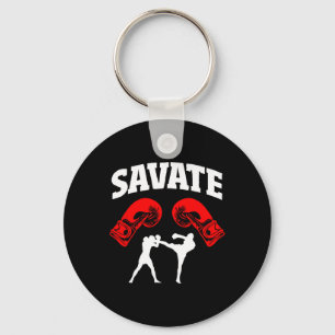 Great Savate Boxing Design Kick Mma Kickboxing  Key Ring