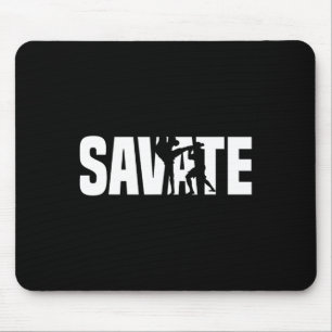 Great Savate Boxing Outfit Kick Mma Kickboxing Mouse Pad