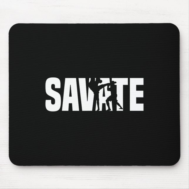Great Savate Boxing Outfit Kick Mma Kickboxing  Mouse Pad (Front)