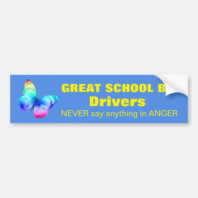 GREAT SCHOOL BUS DRIVERS NEVER say anything ... Bumper Sticker (Front)