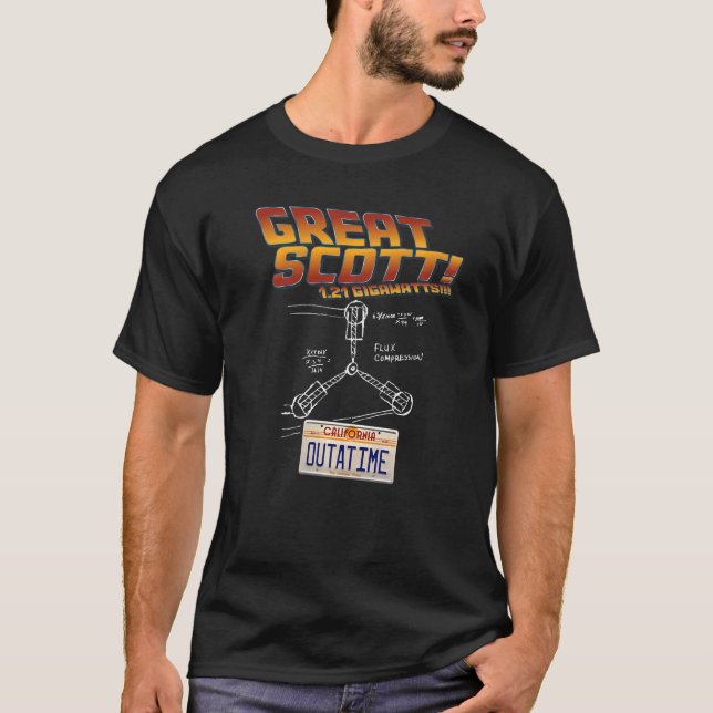 Great Scott Gigawatts Time Machine For Men & Women T-Shirt (Front)