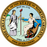 Great seal of North Carolina Standing Photo Sculpture<br><div class="desc">Great seal of North Carolina</div>