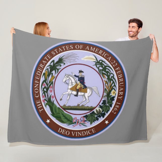 GREAT SEAL of the CONFEDERACY Fleece Blanket (In Situ)