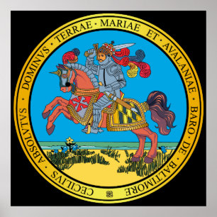 Great seal of the state of Maryland Poster