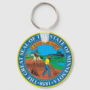 Great seal of the state of Minnesota Key Ring