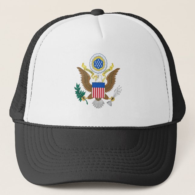 Great Seal of the United States flag trucker hat (Front)