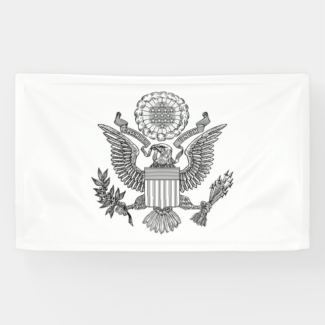 Great Seal of the United States of America (USA) Banner (Horizontal)
