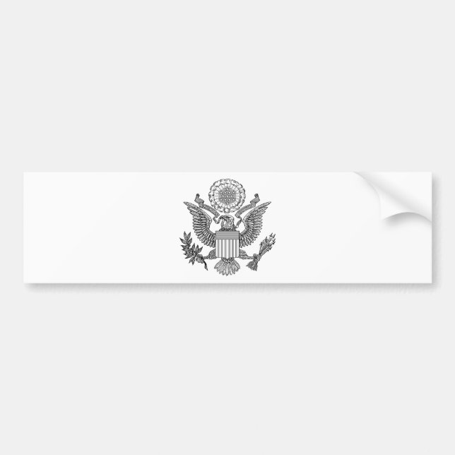 Great Seal of the United States of America (USA) Bumper Sticker (Front)