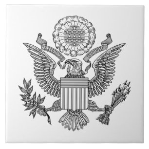 Great Seal of the United States of America (USA) Ceramic Tile
