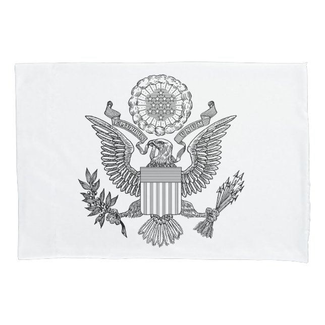 Great Seal of the United States of America (USA) Pillowcase (Front-Left)