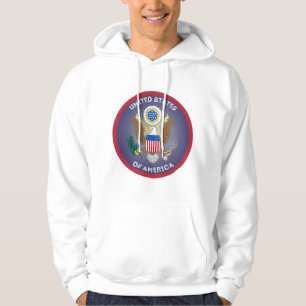 Great Seal of United States Circle Shape Hoodie
