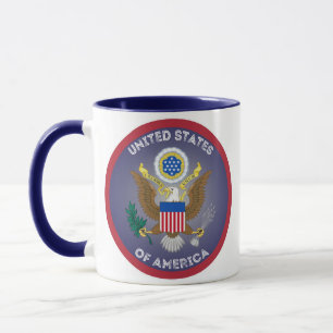 Great Seal of United States Circle Shape Mug