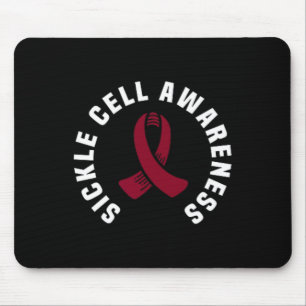 Great Sickle Cell Awareness Pocket Apparel Burgund Mouse Pad