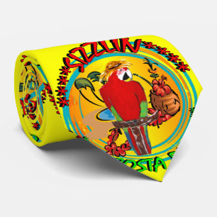 GREAT SIZZLIN PARROTS TIE