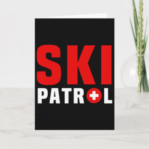 Great Ski Patrol Outfit Slope Emergency Skier Safe Card