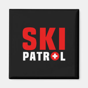 Great Ski Patrol Outfit Slope Emergency Skier Safe Magnet