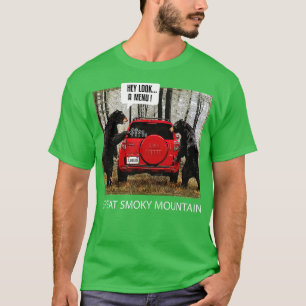 Great Smoky Mountain Bears Hey Look A Menu  T-Shirt