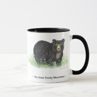 ~Great Smoky Mountain~ Black Bear black rim mug