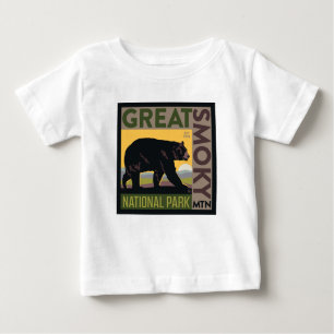 Great Smoky Mountain National Park  Bear Baby T-Shirt