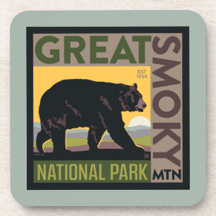 Great Smoky Mountain National Park Bear Coaster