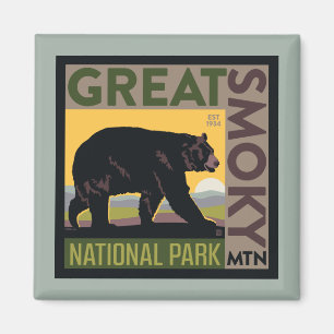 Great Smoky Mountain National Park Bear Magnet