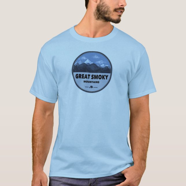 Great Smoky Mountains Camping T-Shirt (Front)
