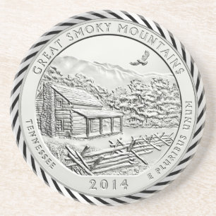 GREAT SMOKY MOUNTAINS COIN COASTER