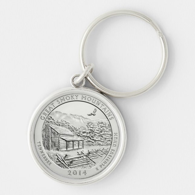 GREAT SMOKY MOUNTAINS COIN KEY RING (Front)