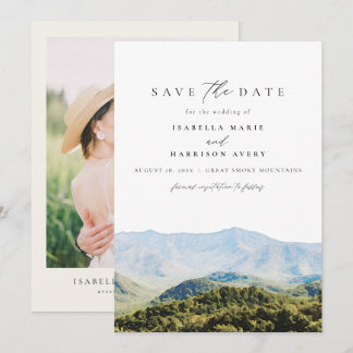 Great Smoky Mountains Destination Save the Date Invitation