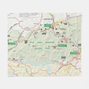 Great Smoky Mountains fleece blanket