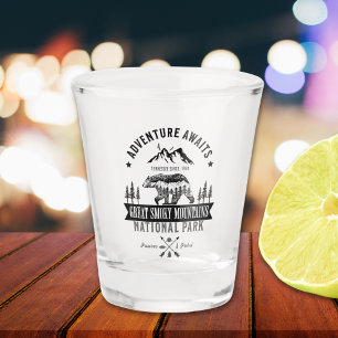 Great Smoky Mountains Forest Landscape Shot Glass