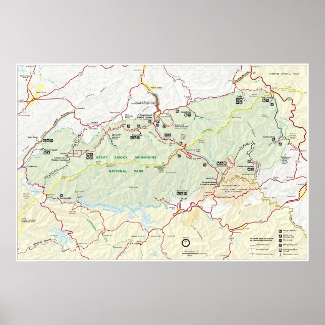 Great Smoky Mountains National Monument Poster (Front)
