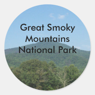 Great Smoky Mountains National Park Classic Round Sticker