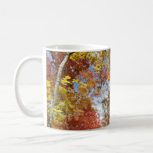 Great Smoky Mountains National Park Fall Leaves Coffee Mug (Left)