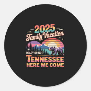 Great Smoky Mountains National Park Family Vacatio Classic Round Sticker