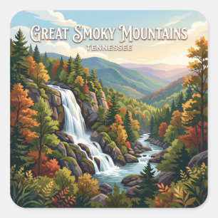 Great Smoky Mountains National Park Gatlinburg USA Square Sticker