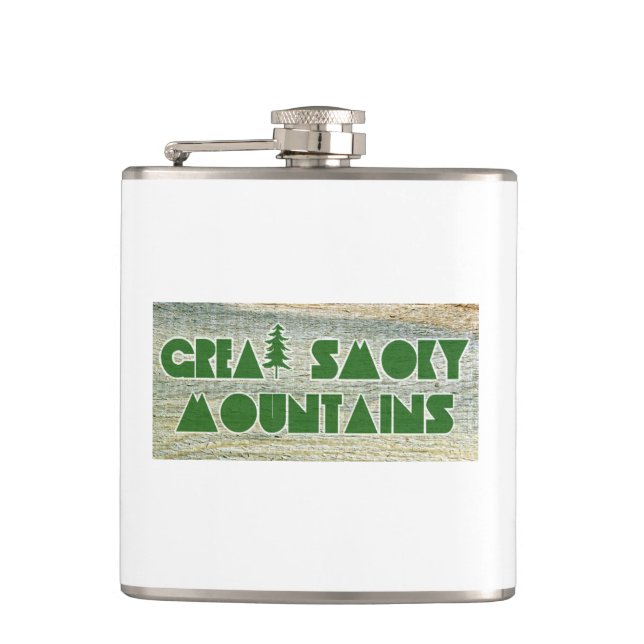 Great Smoky Mountains National Park Hip Flask (Front)