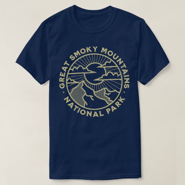 Great Smoky Mountains National Park Landscape Scen T-Shirt (Design Front)