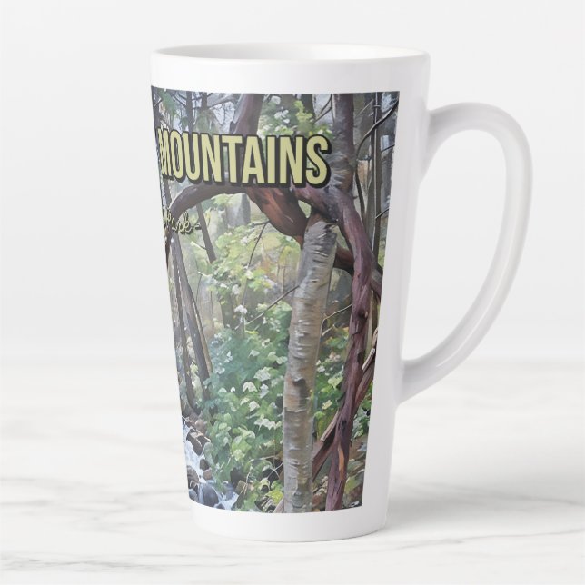 Great Smoky Mountains National Park Latte Mug (Right)