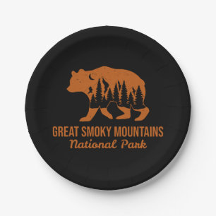 GREAT SMOKY MOUNTAINS NATIONAL PARK PAPER PLATE
