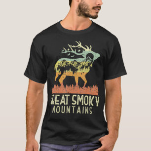 Great Smoky Mountains National Park Retro Mountain T-Shirt