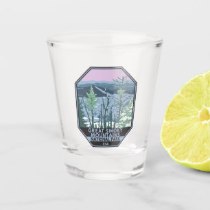 Great Smoky Mountains National Park Retro Shot Glass