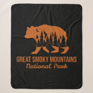 GREAT SMOKY MOUNTAINS NATIONAL PARK SHERPA BLANKET