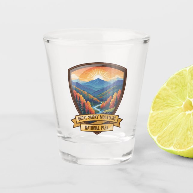 Great Smoky Mountains National Park Shot Glass (Front)