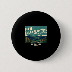 Great smoky mountains national park tennessee 6 cm round badge
