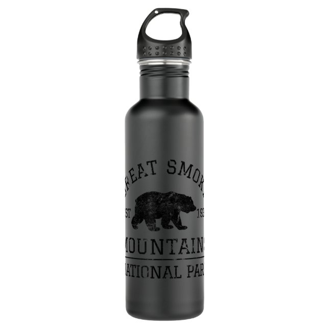 Great Smoky Mountains National Park Tennessee Bear 710 Ml Water Bottle (Front)